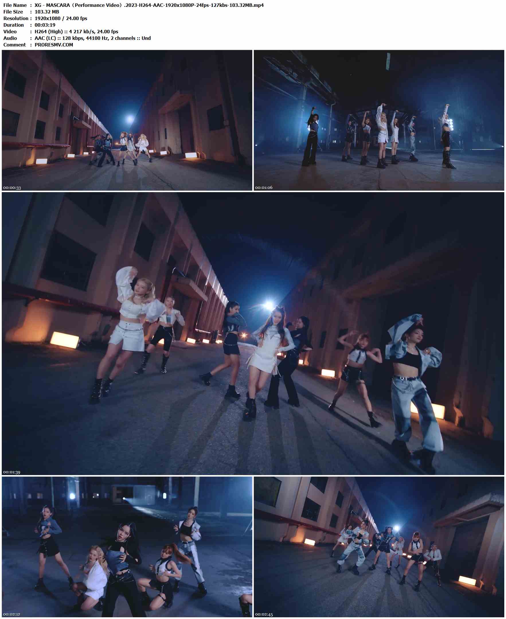 XG - MASCARA（Performance Video）.2023-H264-AAC-1920x1080P-24fps-127kbs-103.32MB官方MV_高清MV